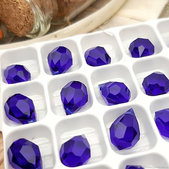 Капля хрустальная бриолет 6х10 мм COBALT BLUE Чехия (2520-5) купить в Воронеже | Заказать в интернет-магазине Viva Beads
 Капля хрустальная бриолет 6х10 мм COBALT BLUE Чехия (2520-5) купить в Воронеже | Заказать в интернет-магазине Viva Beads