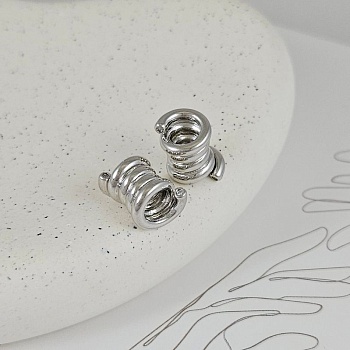 1 шт. Бусина Пружинка с фианитами 12.8х11.5х8.8 мм родиевое покрытие (9477-Р) купить в Воронеже | Заказать в интернет-магазине Viva Beads
