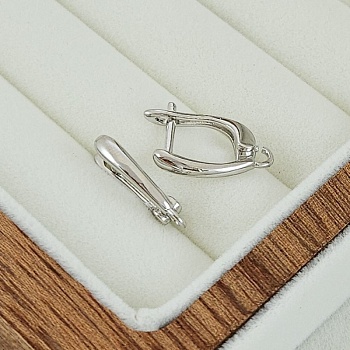 Швензы с английским замком базовые 16х3 мм родиевое покрытие (5038-Р) швензы для серег купить с доставкой по России | Интернет-магазин Viva Beads