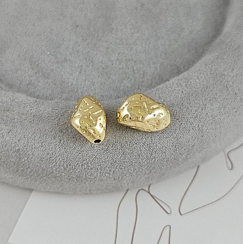 1 шт. Бусина фри форм 11.7х8х6.3 мм позолота 14К (9429-З) купить в Воронеже | Заказать в интернет-магазине Viva Beads
