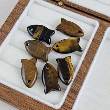 Подвеска Рыба 22х11.6х5.9 мм, тигровый глаз (9191-ТГ) для бижутерии купить с доставкой по России | Интернет‑магазин Viva Beads