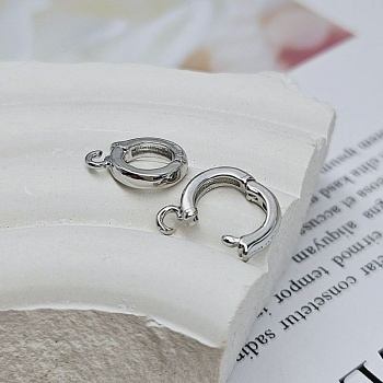 Бейл разъемный 12х2.2х8.6 мм внутр. d 5.6 мм родиевое покрытие (8516-Р) купить в Воронеже | Заказать в интернет-магазине Viva Beads
