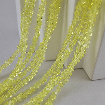 Нить 36 см Бусины алмазное стекло ок. 4 мм желтый  (7338-4-ЖЕЛ) купить в Воронеже | Заказать в интернет-магазине Viva Beads
 Нить 36 см Бусины алмазное стекло ок. 4 мм желтый  (7338-4-ЖЕЛ) купить в Воронеже | Заказать в интернет-магазине Viva Beads