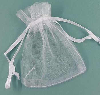 Мешочек из органзы ок. 7х8,5 см цвет белый (4700) купить в Воронеже | Заказать в интернет-магазине Viva Beads
