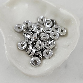 1 шт. Бусина разделитель 7.8x2.7 мм, родиевое покрытие (10102-Р) купить с доставкой по России | Интернет-магазин Viva Beads