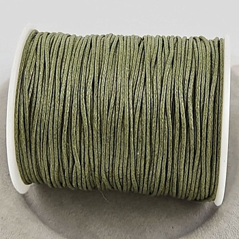 5 м Шнур вощеный хлопковый 1-1.1 мм темно-оливковый (2010 1 ЗЕЛ) купить с доставкой по России | Интернет-магазин Viva Beads