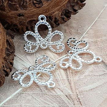 Коннектор 21х21 мм цвет светлое серебро (1942) купить с доставкой по России | Интернет-магазин Viva Beads