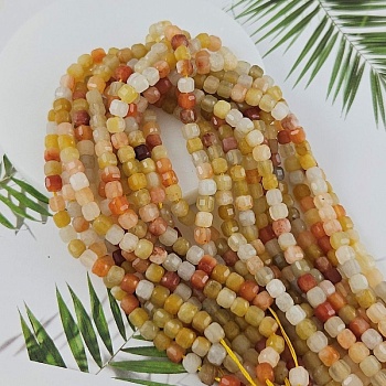 Нить 15 см Жадеит 5-6 мм бусины граненый куб, желтый (9939-Ж) купить в Воронеже | Заказать в интернет-магазине Viva Beads
