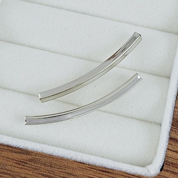 Бусина разделитель 35х3 мм трубочка с квадратным сечением, родиевое покрытие (10226-35-Р) купить с доставкой по России | Интернет-магазин Viva Beads