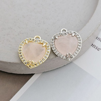 Подвеска Сердце 17.5х15.2 мм с фианитами, розовый кварц, позолота 14к светлое золото (8788-РК-З) купить в Воронеже | Заказать в интернет-магазине Viva Beads
 Подвеска Сердце 17.5х15.2 мм с фианитами, розовый кварц, позолота 14к светлое золото (8788-РК-З) купить в Воронеже | Заказать в интернет-магазине Viva Beads