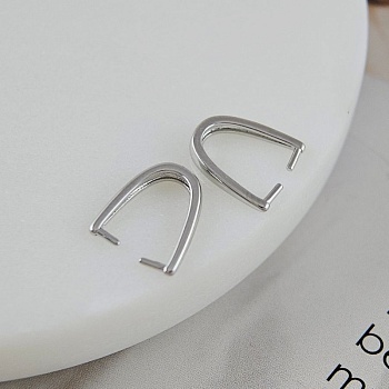 УЦЕНКА Бейл зажимной 12.7x8.7x2.5 мм с родиевым покрытием (9916-Р-УЦ) купить в Воронеже | Заказать в интернет-магазине Viva Beads
