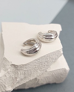 1 шт. Кафф 13.5х6.6 мм родиевое покрытие (8226-Р) купить с доставкой по России | Интернет-магазин Viva Beads