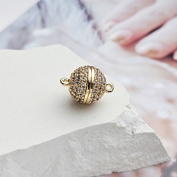 Замок магнитный с фианитами 10 мм позолота 14к (8586-З) купить в Воронеже | Заказать в интернет-магазине Viva Beads
 Замок магнитный с фианитами 10 мм позолота 14к (8586-З) купить в Воронеже | Заказать в интернет-магазине Viva Beads