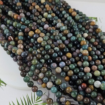 Нить 38 см Агат индийский натуральный ок. 8.5 мм бусина гладкий шар (9451-8) купить в Воронеже | Заказать в интернет-магазине Viva Beads
