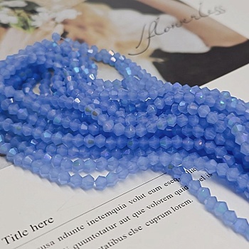 Нить 32 см Хрустальные бусины биконус 4х4 мм васильковый АВ (8462-4-ВАС) купить в Воронеже | Заказать в интернет-магазине Viva Beads
 Нить 32 см Хрустальные бусины биконус 4х4 мм васильковый АВ (8462-4-ВАС) купить в Воронеже | Заказать в интернет-магазине Viva Beads