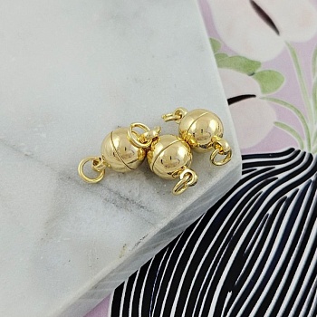 Замок магнитный 8 мм круглый, позолота 14К (3484-З) купить в Воронеже | Заказать в интернет-магазине Viva Beads
 Замок магнитный 8 мм круглый, позолота 14К (3484-З) купить в Воронеже | Заказать в интернет-магазине Viva Beads