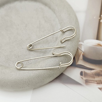 Булавка основа для броши без петель 50 мм цвет платина (9157-50) купить в Воронеже | Заказать в интернет-магазине Viva Beads Булавка основа для броши без петель 50 мм цвет платина (9157-50)