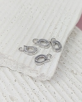 Бейл разъемный 9.8х5.3x11.5х2 мм родиевое покр. (8166-Р) купить в Воронеже | Заказать в интернет-магазине Viva Beads
