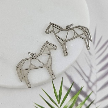 Подвеска Лошадь 26.6x30 мм, нержавеющая сталь (10061) купить с доставкой по России | Интернет-магазин Viva Beads