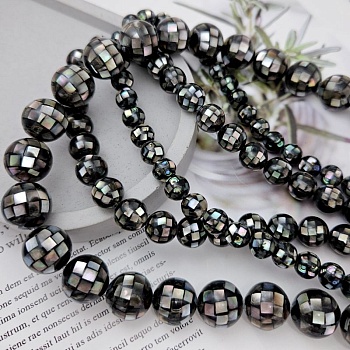 УЦЕНКА 1 шт. Бусины с инкрустацией перламутром Гелиотис 14 мм (8976-Т-14-УЦ)