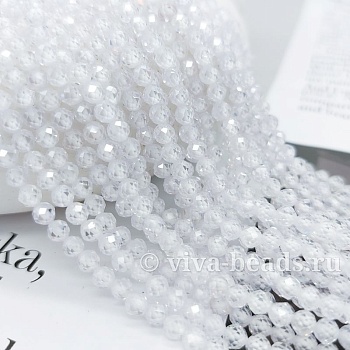 Нить 19 см Фианиты (цирконы) 4 мм прозрачный (7259-Б) купить в Воронеже | Заказать в интернет-магазине Viva Beads
 Нить 19 см Фианиты (цирконы) 4 мм прозрачный (7259-Б) купить в Воронеже | Заказать в интернет-магазине Viva Beads