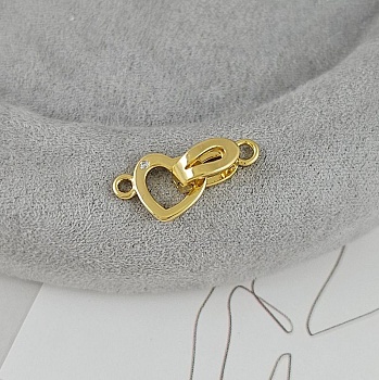 Замок Сердце мини 18 мм с фианитом, позолота 14К (9432-З) купить в Воронеже | Заказать в интернет-магазине Viva Beads
 Замок Сердце мини 18 мм с фианитом, позолота 14К (9432-З) купить в Воронеже | Заказать в интернет-магазине Viva Beads