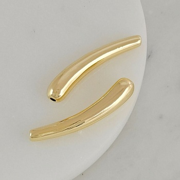 Бусина разделитель 33х5.8 мм удлиненная капля, позолота 14К (8029-З) купить с доставкой по России | Интернет-магазин Viva Beads