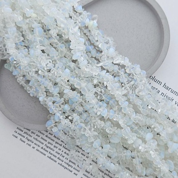 Нить 38 см Опалит, имитация лунного камня 5-8 мм крошка (6881) купить в Воронеже | Заказать в интернет-магазине Viva Beads
