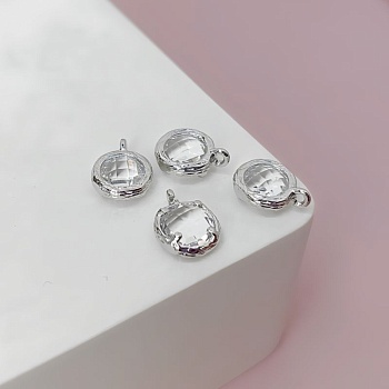 Подвеска круглая с фианитом 9.5х7.4 мм родиевое покр. (7596-БР) Подвеска круглая с фианитом 9.5х7.4 мм родиевое покр. (7596-БР)