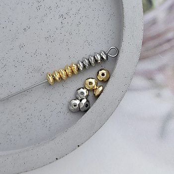 1 шт. Бусина разделитель мятый диск 4х2 мм родиевое покрытие (8860-4-Р) купить в Воронеже | Заказать в интернет-магазине Viva Beads
