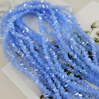 Нить 33 см Бусина хрустальная крошка ок. 4x3x3 мм небесно-голубой АВ (7338-4-НГОЛАВ) купить в Воронеже | Заказать в интернет-магазине Viva Beads
 Нить 33 см Бусина хрустальная крошка ок. 4x3x3 мм небесно-голубой АВ (7338-4-НГОЛАВ) купить в Воронеже | Заказать в интернет-магазине Viva Beads