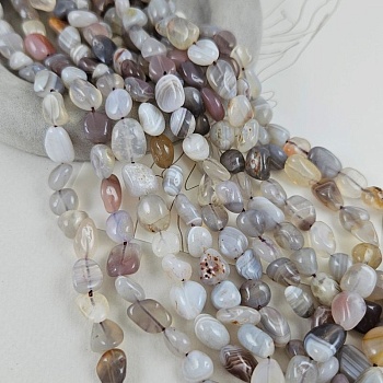 Нить 39 см Атат Ботсвана 5.6-9.6х8-13 мм бусины фри форм (9454) купить в Воронеже | Заказать в интернет-магазине Viva Beads
