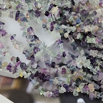 Нить 39 см Флюорит натуральный 3.5-7 мм крошка (8916) купить в Воронеже | Заказать в интернет-магазине Viva Beads
