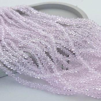 Нить 34 см Бусина стеклянная крошка ок. 3.5x2.6 мм светло-розовый (7338-3-РОЗ1) купить в Воронеже | Заказать в интернет-магазине Viva Beads
 Нить 34 см Бусина стеклянная крошка ок. 3.5x2.6 мм светло-розовый (7338-3-РОЗ1) купить в Воронеже | Заказать в интернет-магазине Viva Beads