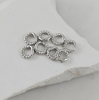 1 шт. Концевик кольцо 5.3 мм витое, родиевое покрытие (10113-Р) купить в #REGION_P# | Заказать в интернет-магазине Viva Beads
