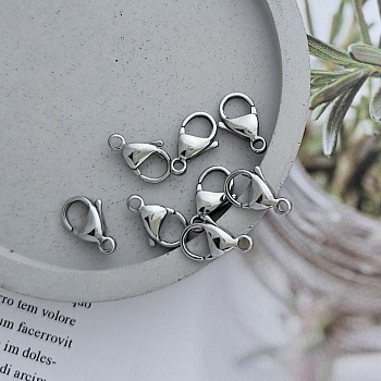 Замок лобстер 15 мм нержавеющая сталь (5480-15) замок для украшений купить с доставкой по России | Интернет-магазин Viva Beads