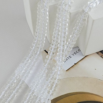 10 шт. Горный хрусталь синтетический 7.7х4.5 мм граненый рондель (9596-8) купить в Воронеже | Заказать в интернет-магазине Viva Beads
 10 шт. Горный хрусталь синтетический 7.7х4.5 мм граненый рондель (9596-8) купить в Воронеже | Заказать в интернет-магазине Viva Beads