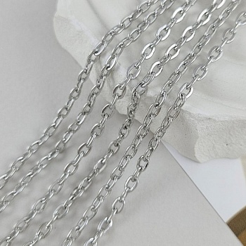 50 см Цепь якорная звено 3.2х4.8 мм, родиевое покрытие (9615-Р) купить в Воронеже | Заказать в интернет-магазине Viva Beads
 50 см Цепь якорная звено 3.2х4.8 мм, родиевое покрытие (9615-Р) купить в Воронеже | Заказать в интернет-магазине Viva Beads