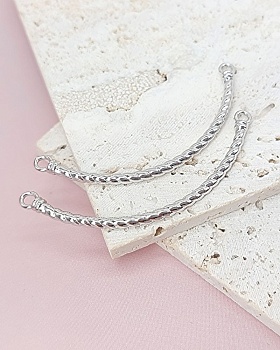 Коннектор Дуга 59 мм родиевое покр. (8027-Р) купить с доставкой по России | Интернет-магазин Viva Beads