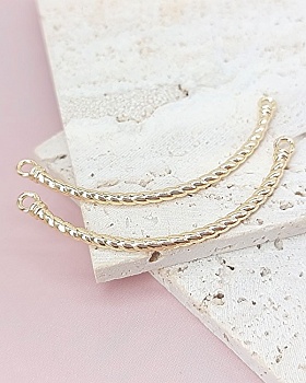 Коннектор Дуга 59 мм позолота (8027-З) купить с доставкой по России | Интернет-магазин Viva Beads