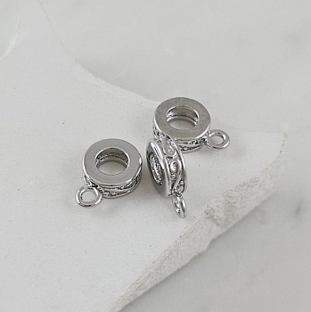 Бейл 10.6х3х7.5 мм для подвесок, кулонов, внутр. d 4 мм, родиевое покрытие (10111-Р) купить с доставкой по России | Интернет-магазин Viva Beads