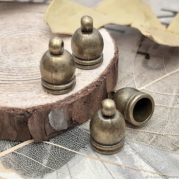 Концевик 12x7x7 мм цвет бронза (2854-Б) купить в #REGION_P# | Заказать в интернет-магазине Viva Beads
