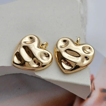 Подвеска Сердце 15 мм позолота (8180-15-З) купить с доставкой по России | Интернет-магазин Viva Beads