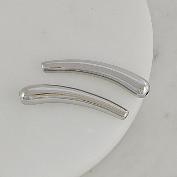 Бусина разделитель 33х5.8 мм удлиненная капля, родиевое покрытие (8029-Р) купить с доставкой по России | Интернет-магазин Viva Beads