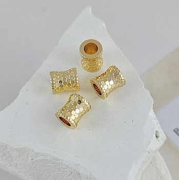 1 шт. Бусина разделитель 7.4х6.3 мм текстурированная, позолота 14К (9612-З) купить в Воронеже | Заказать в интернет-магазине Viva Beads
 1 шт. Бусина разделитель 7.4х6.3 мм текстурированная, позолота 14К (9612-З) купить в Воронеже | Заказать в интернет-магазине Viva Beads