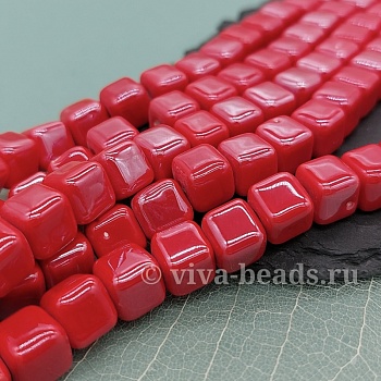 1 шт. Бусина куб 8.5 мм красный, керамика (6476-К) купить в Воронеже | Заказать в интернет-магазине Viva Beads
 1 шт. Бусина куб 8.5 мм красный, керамика (6476-К) купить в Воронеже | Заказать в интернет-магазине Viva Beads