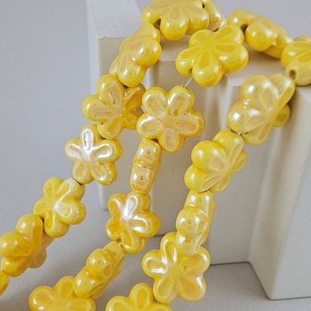 1 шт. Бусина Цветок 18 мм желтый, керамика (6478-Ж) купить в Воронеже | Заказать в интернет-магазине Viva Beads
 1 шт. Бусина Цветок 18 мм желтый, керамика (6478-Ж) купить в Воронеже | Заказать в интернет-магазине Viva Beads