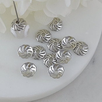 1 шт. Шапочка для бусин 8 мм, родиевое покрытие (10217-Р) купить с доставкой по России | Заказать в интернет-магазине Viva Beads
