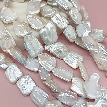 1 шт. Жемчуг барокко 15-18 мм (ширина) форма прямоугольник (6029) купить в #REGION_P# | Заказать в интернет-магазине Viva Beads
