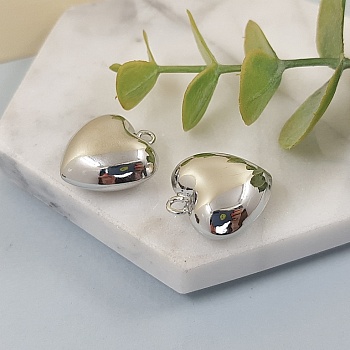 Подвеска Сердце 20x18.4х9.3 мм родиевое покр. (8449-18-Р) купить с доставкой по России | Интернет-магазин Viva Beads